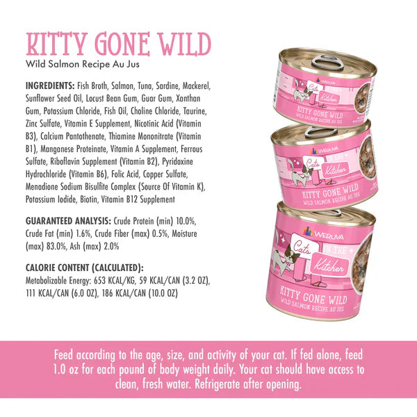 Cats in the Kitchen Kitty Gone Wild Wild Salmon Recipe Au Jus