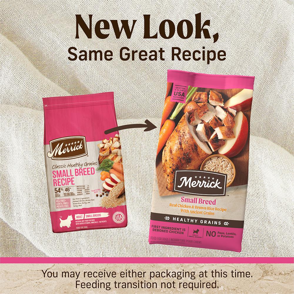 Merrick Small Breed Real Chicken & Brown Rice Recipe Dry Dog Food (12lb)